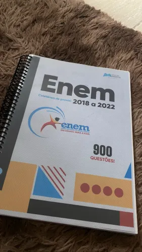 Caderno de Questões e Provas do Enem 2019 a 2022 Completo para Estudos