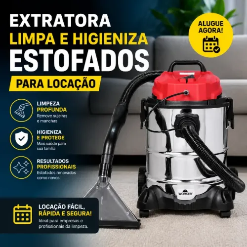 Aluguel máquina extratora ( limpeza e higienização de estofados )