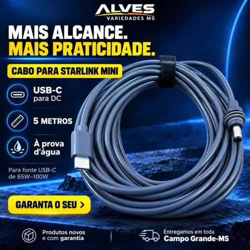 Cabo Tipo C Para StarLink Mini
