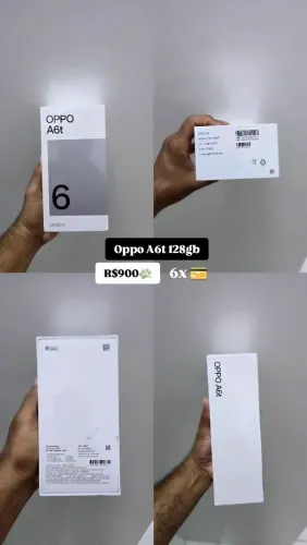 Oppo A6t 128gb novo na caixa lacrado 