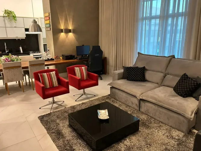 Lindo Loft com 105 m2 1 suite mobiliado Barra da tijuca