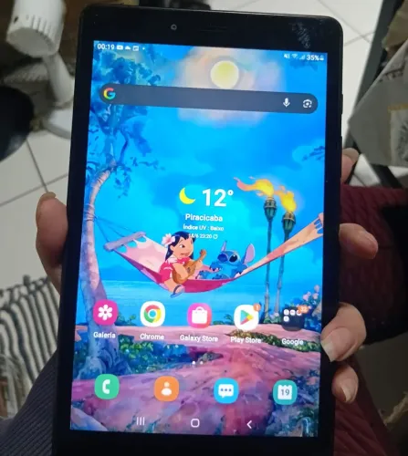 Tablet Samsung Galaxy Tab A 8,7polegadas com entrada pra chip com capinha + película 3d