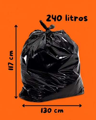 Sacos para lixo 240 litros