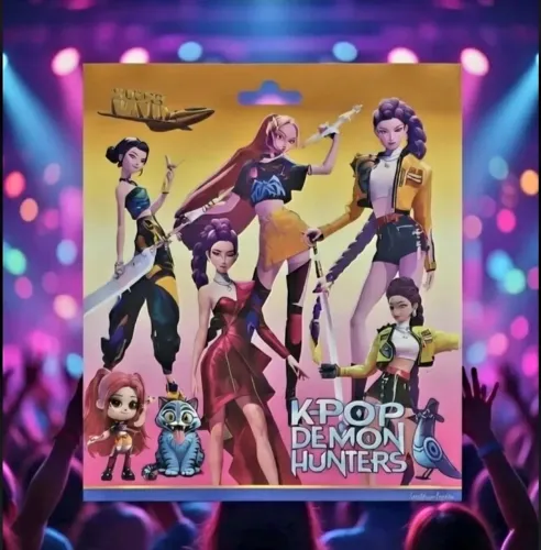 Guerreiras K Pop Huntrix Surpresa Miniatura Cards Especiais
