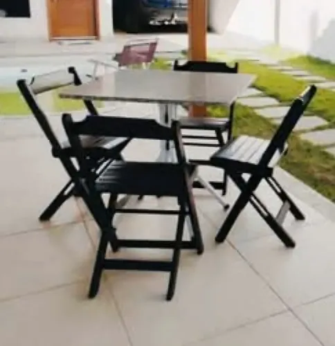 Mesa de Granito 80×80 - Elegante e Resistente