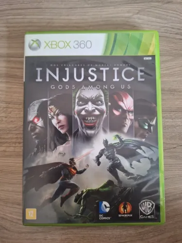 Injustice God Among Us Xbox 360 Original Mídia Física Completo Conservado