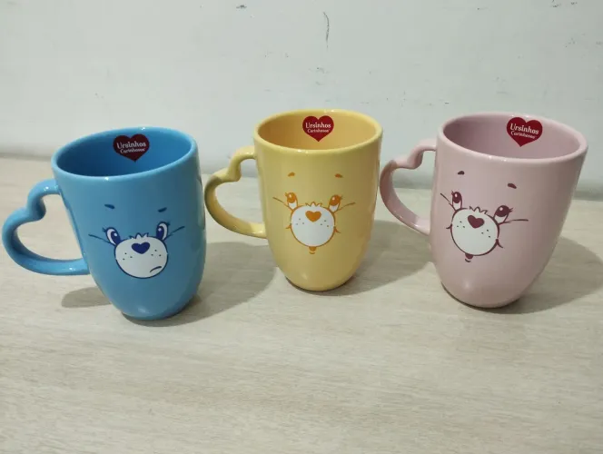 Conjunto 3 Canecas Ursinhos Carinhosos Cacau Show