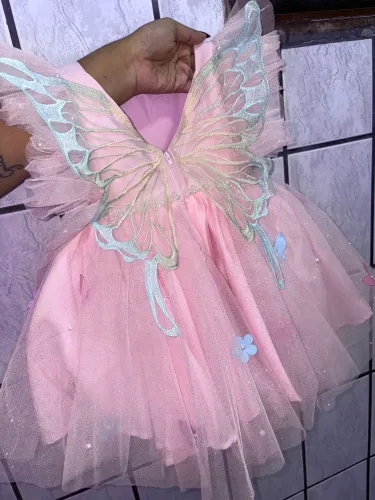 Vestido borboletas 1 ano