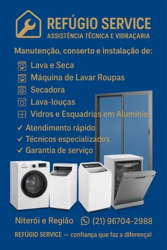 Conserto Manutenção Instalação Lava e Seca Secadora Lava louças