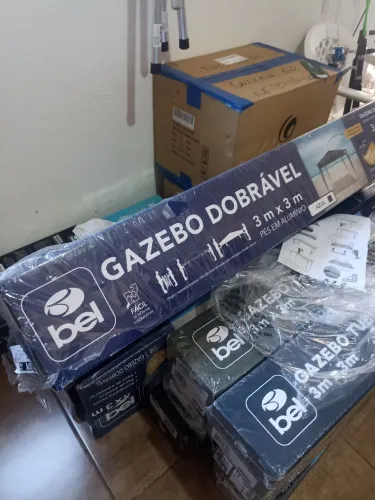 Tenda Gazebo dobrável 3x3m pés em alumínio