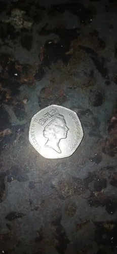 MOEDA DE COLECIONADOR fifty pence 1997 edição elisabet ||
