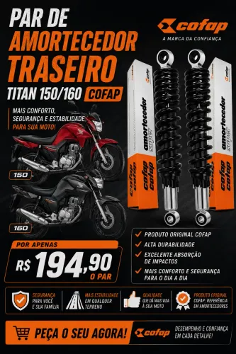 ? Par Amortecedor Traseiro Cofap Titan 150/160 Original  ?