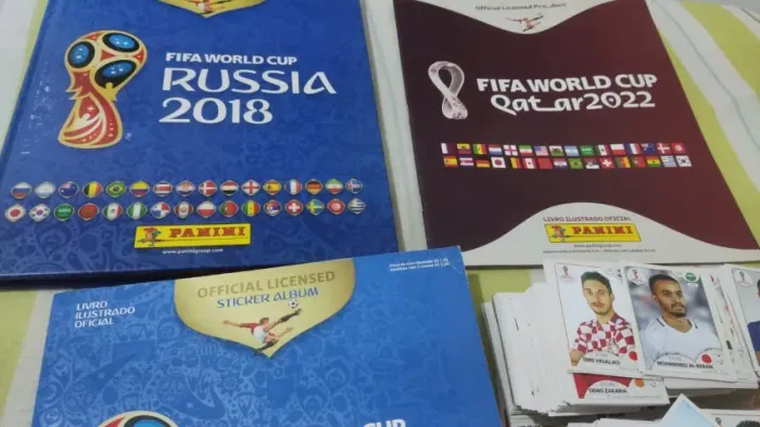 Álbuns de Figurinha + Figurinhas da Copa do Mundo