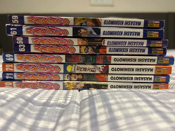 Coleção de mangás Naruto 8 volumes