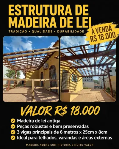 Madeira de demolição para telhado