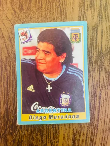 CARD COPA 2010, ITEM COLECIONÁVEL, DIEGO MARADONA.