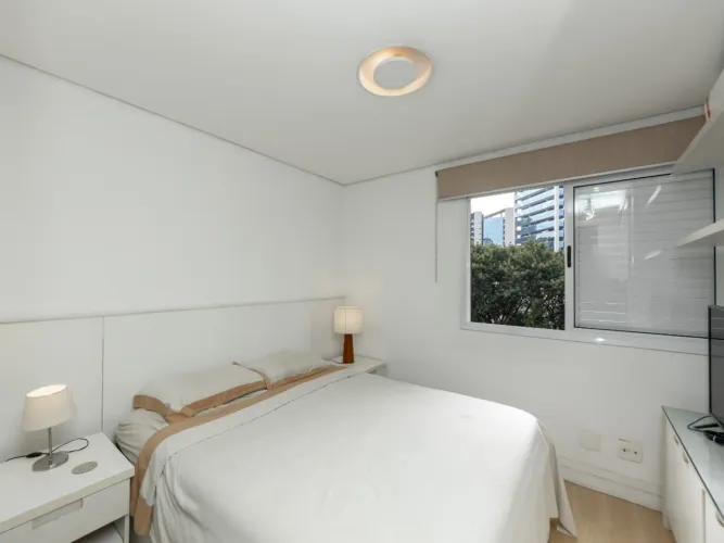 Apartamento para venda em Vila Olímpia com 1 quarto, sendo 1 suíte, 2 vagas, 55m²