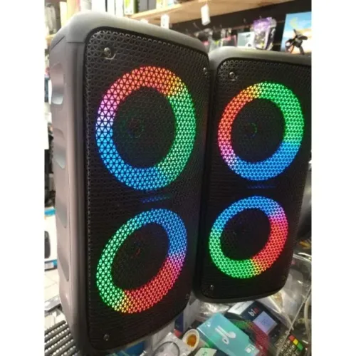 Super Caixa de Som Portátil Amplificada 2 alto falante 200w estilo JBL