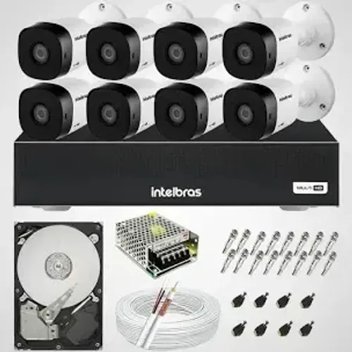 Kit câmeras de segurança residencial/comercial