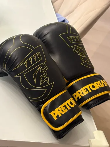 Conjunto luva boxe + bandagem + Bucal - Pretorian (Novo)