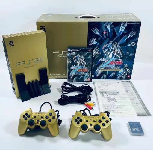 Ps2 fat dourado japones cib original de fabrica