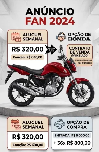 Aluguel de moto 320,00