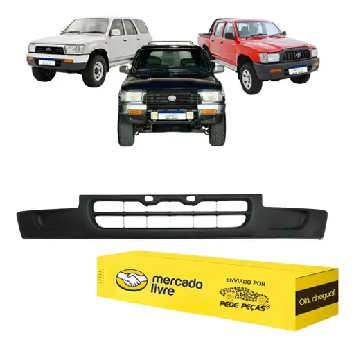 Spoiler Dianteiro Hilux Sw4 1992 1993 1994 1995 Novo Preto