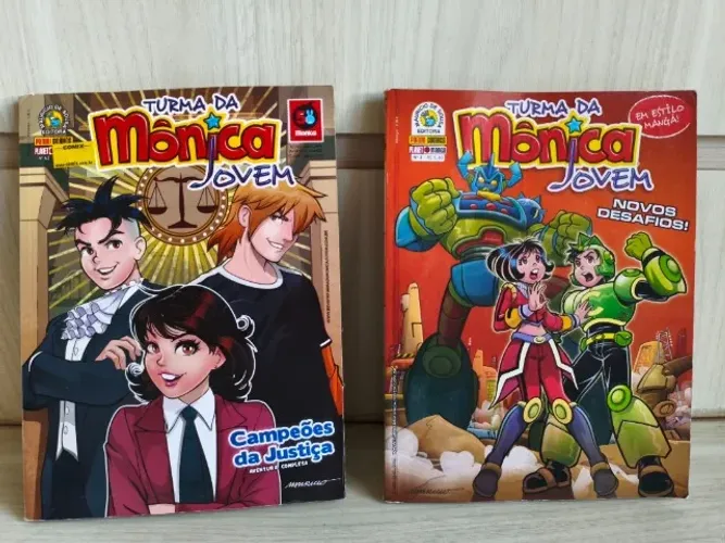 Lote De 2 Gibis Antigos Turma da Mônica Jovem Mangá número 3 e 62 ótimo estado Panini .