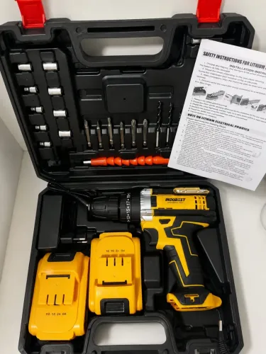 PARAFUSADEIRA/FURADEIRA Sem Fio Completa +2 Baterias 48v + Maleta 