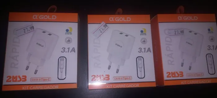 3 carregador gold por 50
