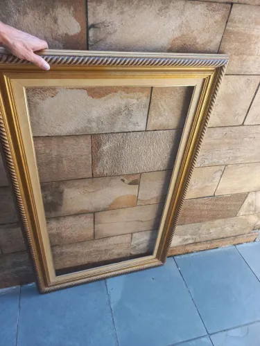Moldura madeira antiga 67x1.05