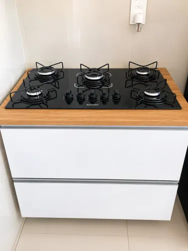 Cooktop Itatiaia 5 Bocas + Balcão/Gabinete de Cozinha