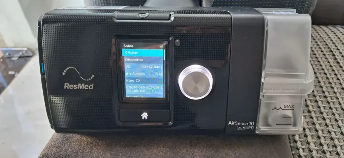 Cpap Resmed Airsense10 Autoset(com almofadas) + Máscara Resmed Airfit P30i(com filtros)