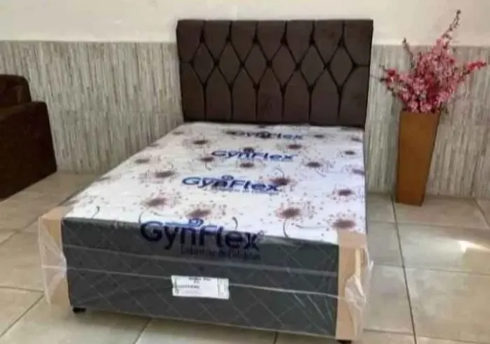 Cama box casal espuma de 10