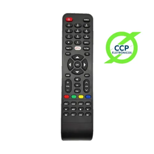 Controle Remoto compatível TV Philco Smart 3D Netflix YouTube