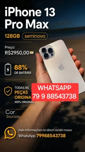 IPHONE 13 PRO MAX TODO ORIGINAL - COISA BOA COISA FINA