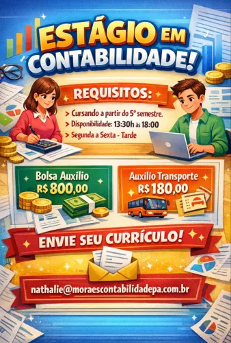 Vage de estágio em Contabilidade