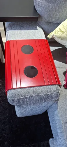 Esteira apoio de copos para o Sofá - Vermelho - 