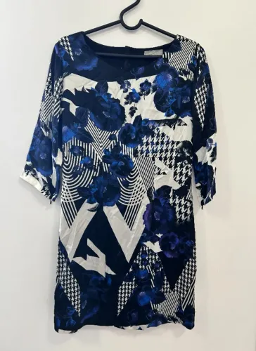 Vestido de seda estampado Lafort