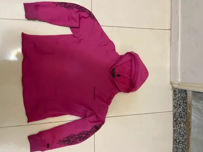 Moletom Chrome Hearts rosa