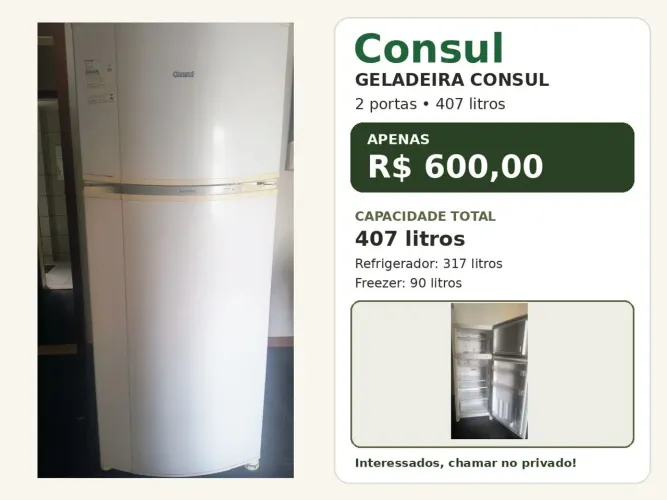 GELADEIRA CONSUL 