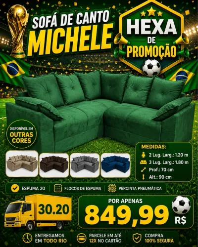 Sofá de Canto Michele