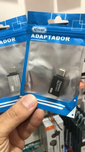 Adaptador USB- Tipo-C ou Cabo OTG Adaptador USB para Tipo-C