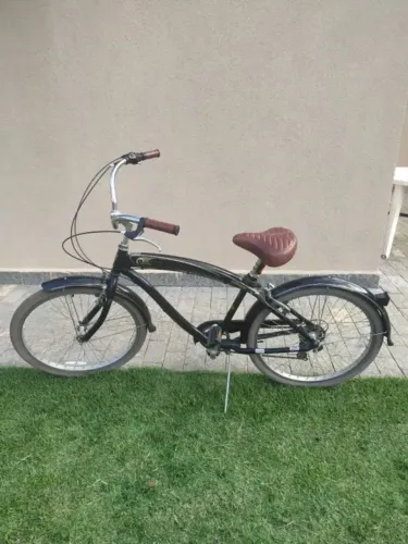 Bicicleta Nirve Clássic preta 7 marchas