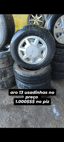aro 13 usadas pneus meia vida