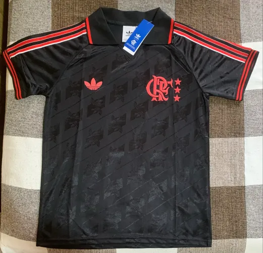 Camisa polo Flamengo lifestyle black 2025/26 P, M, G e GG