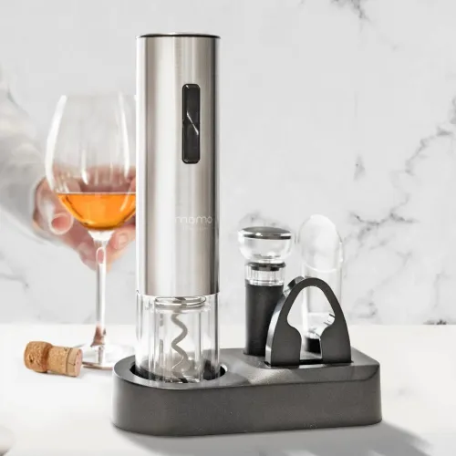 Abridor de vinho elétrico recarregável - Marca Momo