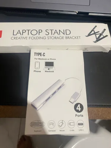 Hub USB e suporte pra notebook