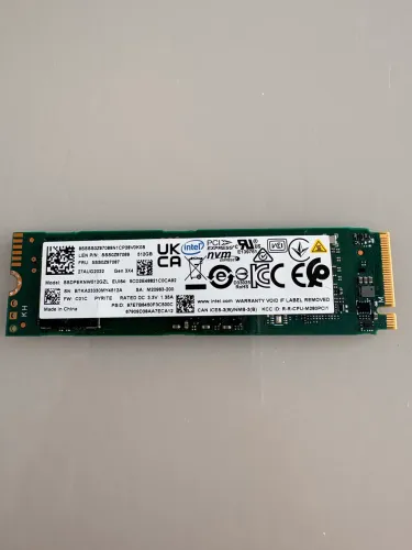 Ssd Nvme M.2 2280 512gb Intel Pcie Gen 3x4 Ssdpeknw512gzl