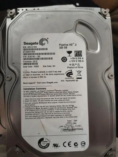 Hd 320gb Seagate Pipeline